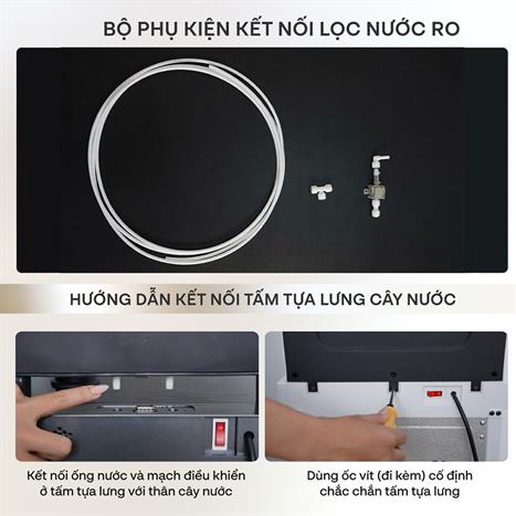Cây nước nóng lạnh FUJIHOME TB241N-UV 1430W Màu Xám đậm