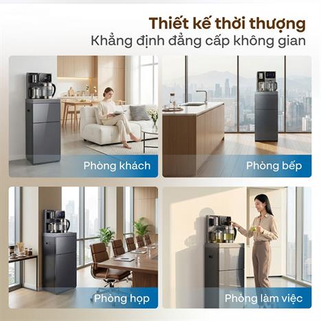 Cây nước nóng lạnh FUJIHOME TB241N-UV 1430W Màu Xám đậm