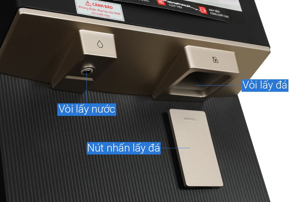 Cây nước nóng lạnh và làm đá Toshiba RWF-IW2469BVN(K) 660W Màu Đen