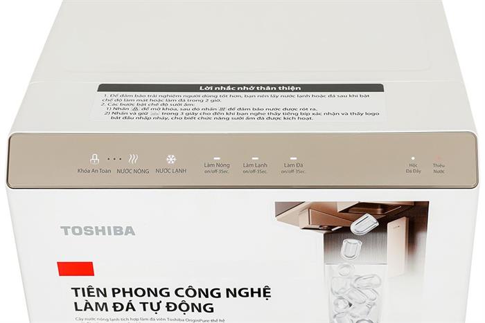 Cây nước nóng lạnh và làm đá Toshiba RWF-IW2469BVN(W) 660W Màu Trắng