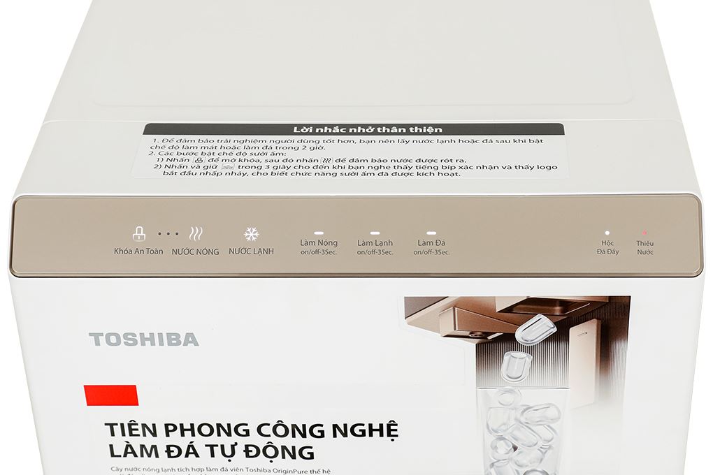 Cây nước nóng lạnh và làm đá Toshiba RWF-IW2469BVN(W) 660W Màu Trắng