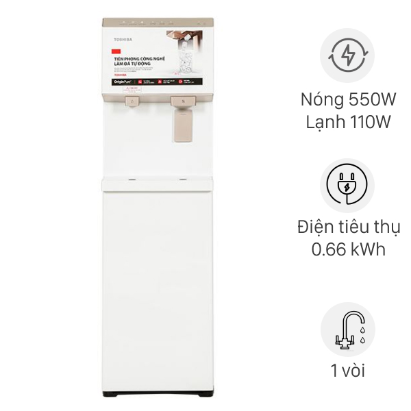 Cây nước nóng lạnh và làm đá Toshiba RWF-IW2469BVN(W) 660W