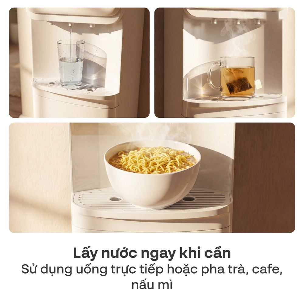Cây nước nóng lạnh FUJIHOME WD91E 485W Màu Trắng