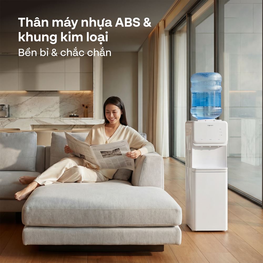 Cây nước nóng lạnh FUJIHOME WD91E 485W Màu Trắng