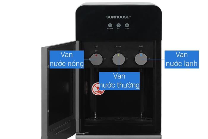 Cây nước nóng lạnh Sunhouse SHD9636 670W Màu Xám đậm
