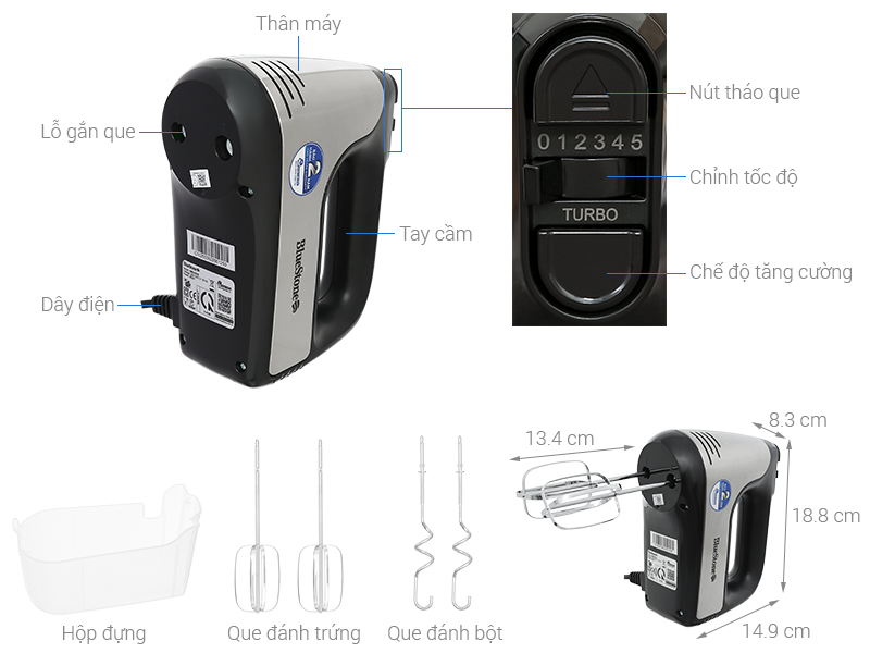 Máy đánh trứng BlueStone HMB-6336