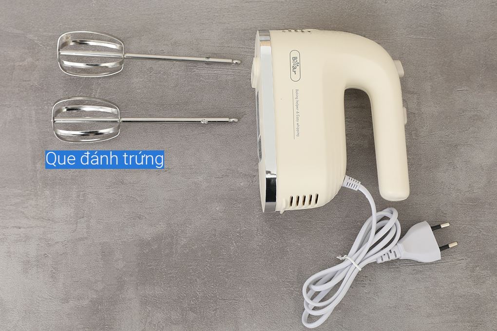 Máy đánh trứng Bear HAM-025CG 200W Màu Màu be