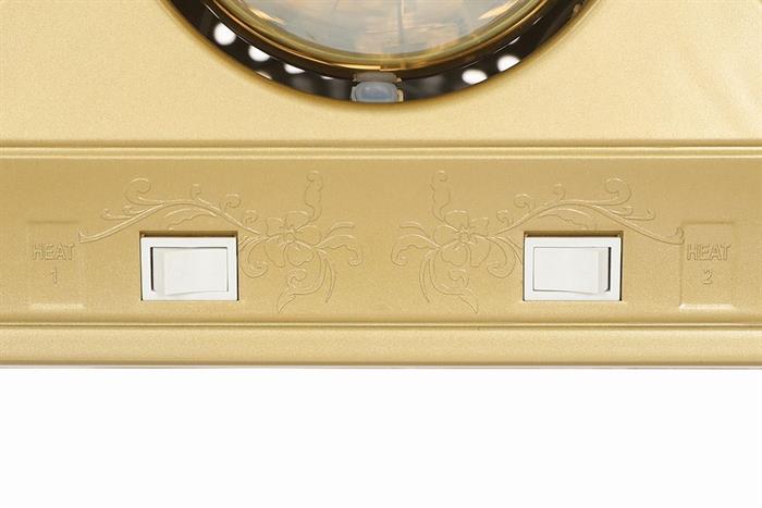 Đèn sưởi 3 bóng Kangaroo KGWH3G Màu Vàng