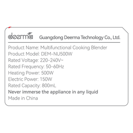 Máy làm sữa hạt đa năng Deerma DEM-NU500W Màu Trắng