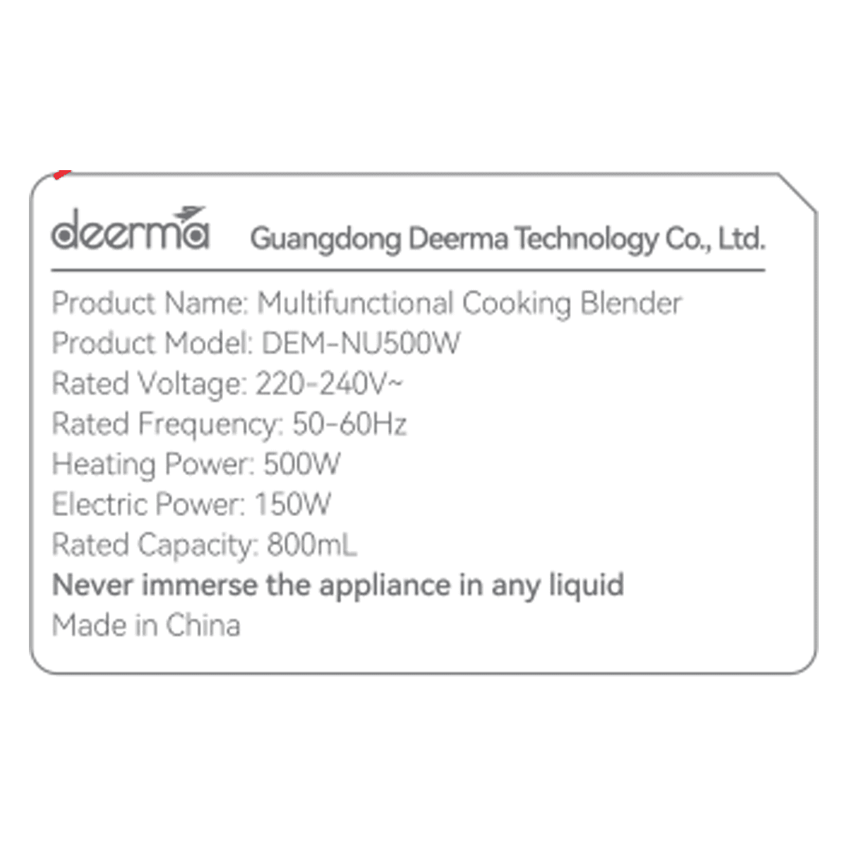 Máy làm sữa hạt đa năng Deerma DEM-NU500W Màu Trắng