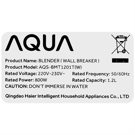 Máy làm sữa hạt AQUA AQS-BMT1201T(W) Màu Trắng - Kem