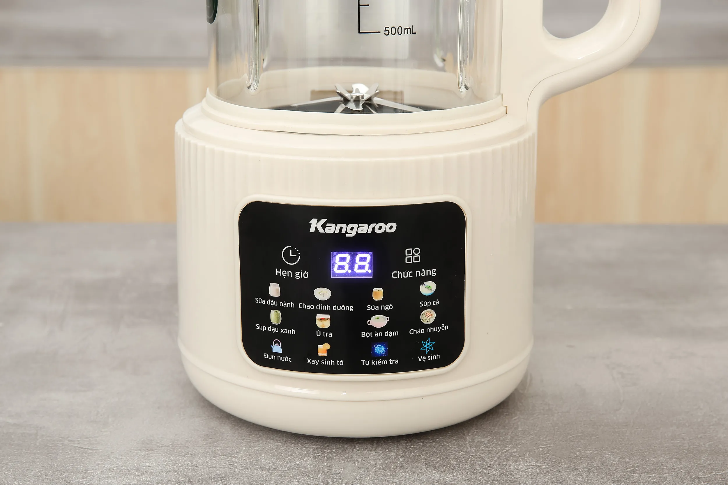 Máy làm sữa hạt đa năng Kangaroo KGHB12D1ECO Màu Màu be