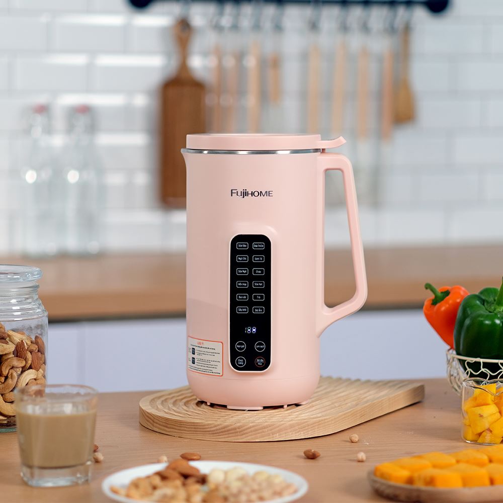 Máy làm sữa hạt đa năng Fujihome SM1626 Màu Hồng