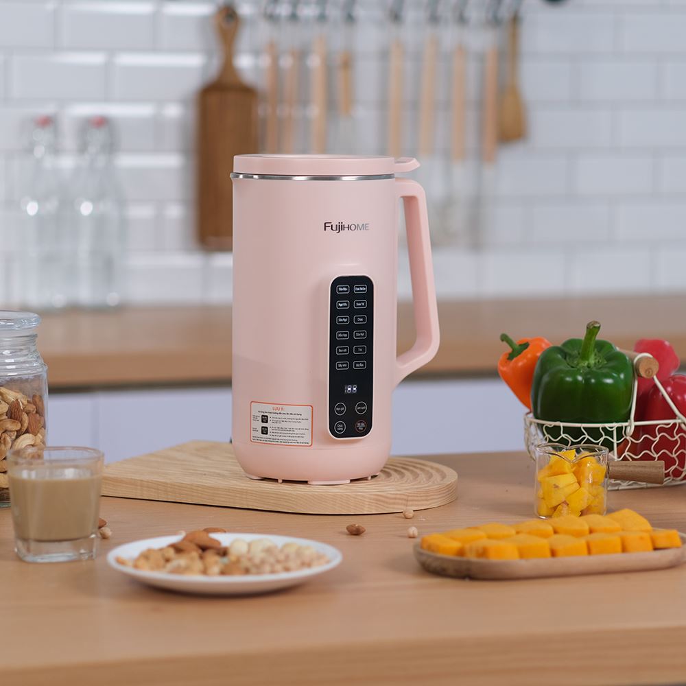 Máy làm sữa hạt đa năng Fujihome SM1626 Màu Hồng