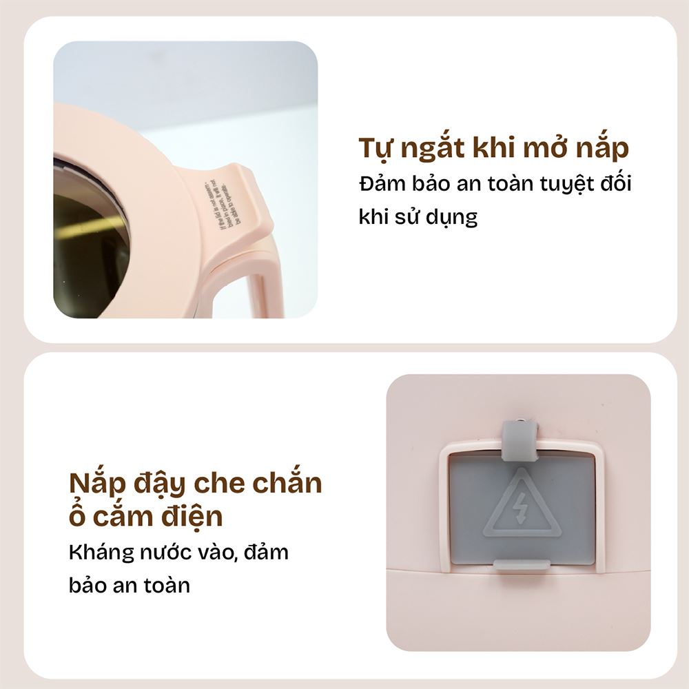 Máy làm sữa hạt đa năng Fujihome SM1626 Màu Hồng