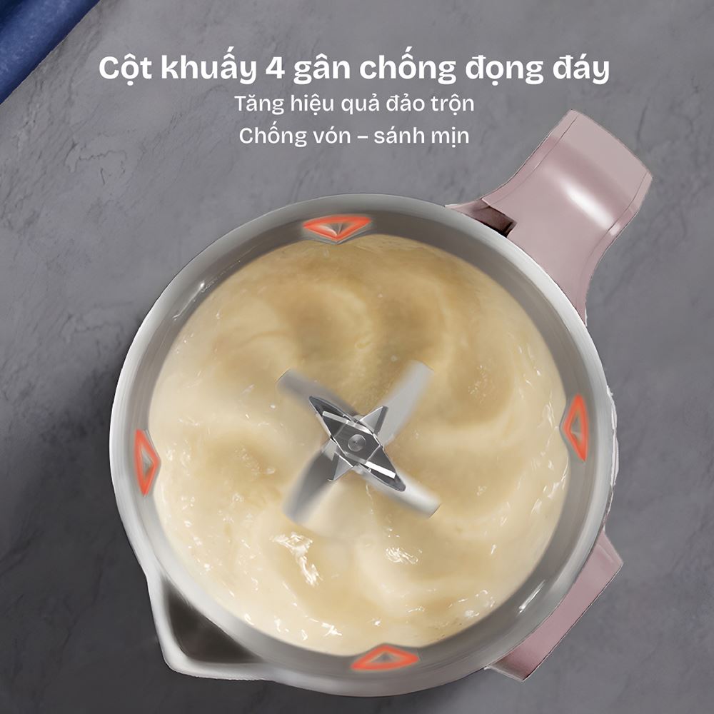 Máy làm sữa hạt đa năng Fujihome SM1626 Màu Hồng
