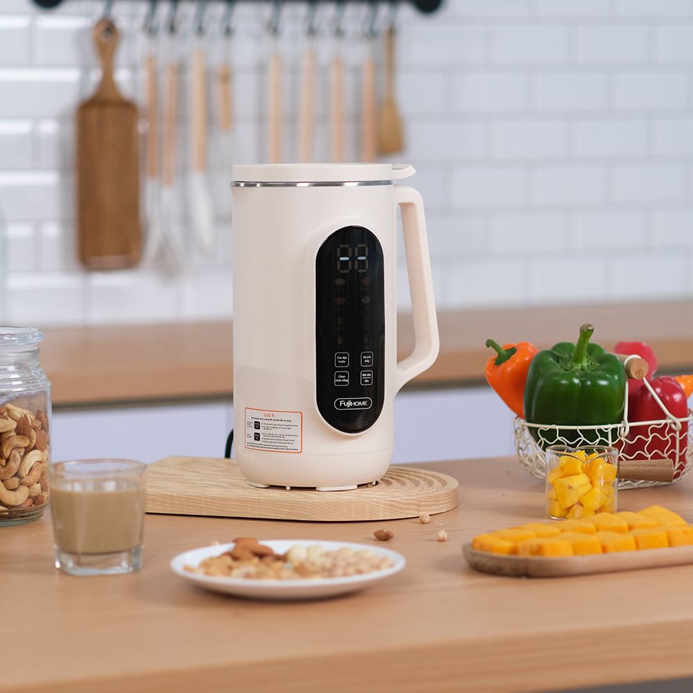 Máy làm sữa hạt đa năng Fujihome SM1636 Màu Màu be