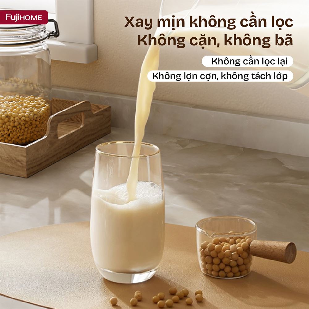 Máy làm sữa hạt đa năng Fujihome SM01B Màu Hồng