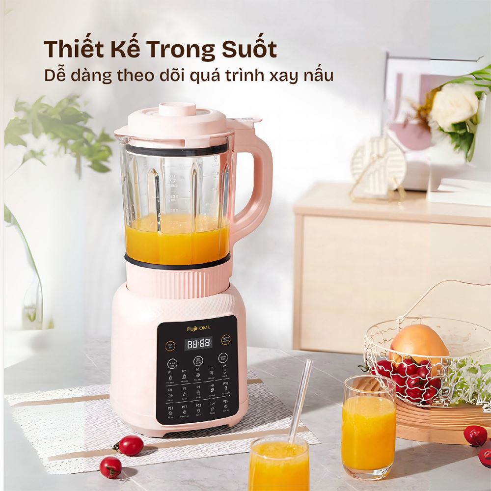 Máy làm sữa hạt đa năng Fujihome SM01B Màu Hồng