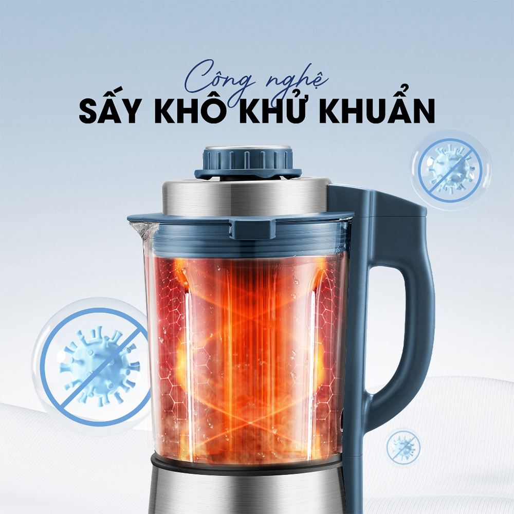 Máy làm sữa hạt đa năng Kalite KCBV8P Màu Xám xanh