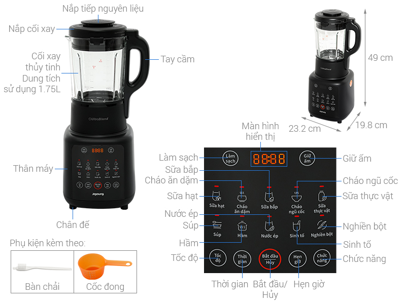 Máy làm sữa hạt đa năng Joyoung JHSB-161