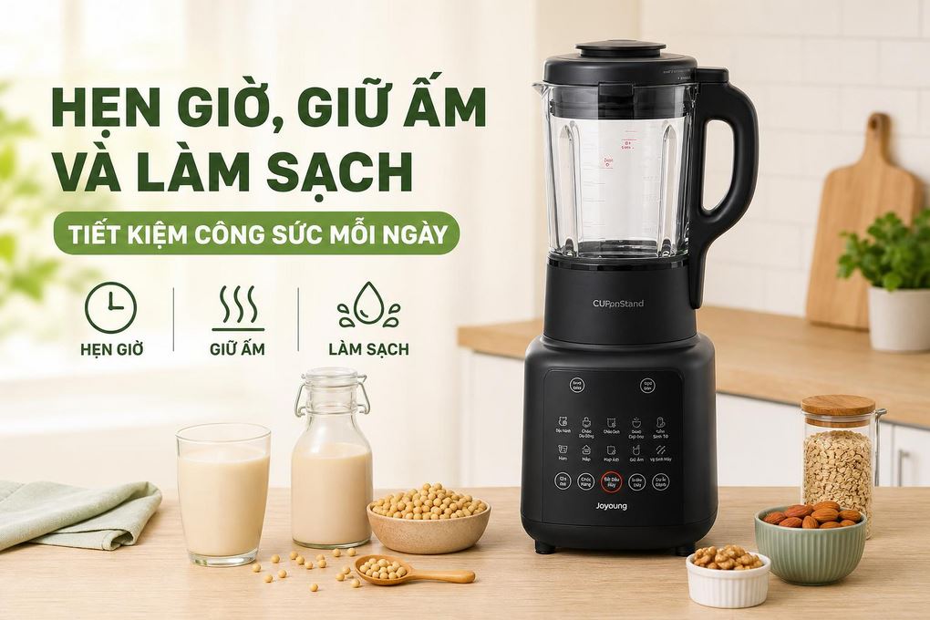 Máy làm sữa hạt đa năng Joyoung JHSB-161 Màu Đen