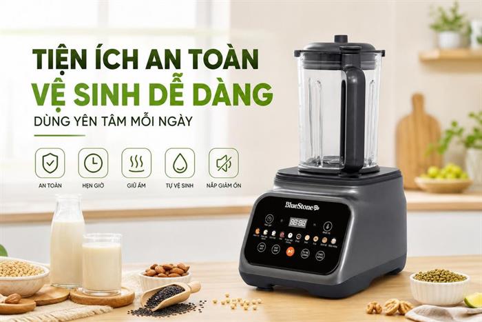 Máy làm sữa hạt đa năng Bluestone BLB-6041 Màu Đen