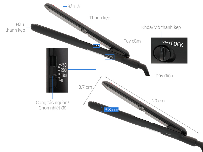 Máy tạo kiểu tóc Panasonic EH-HV21-K645