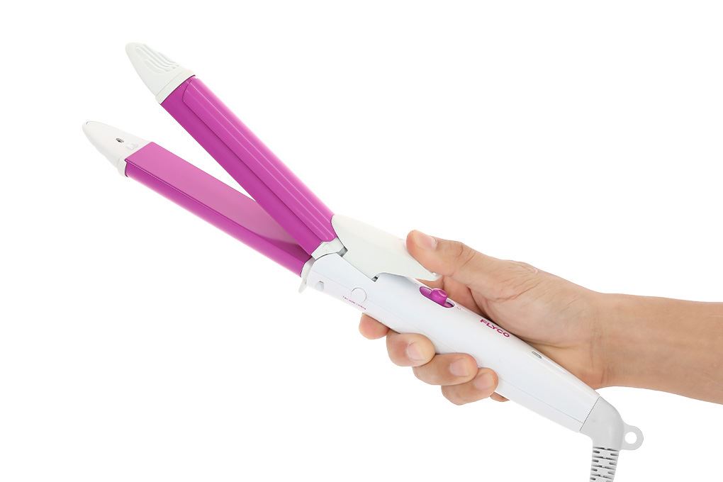 Máy uốn duỗi tóc Flyco FH6855VN Màu Trắng - Hồng