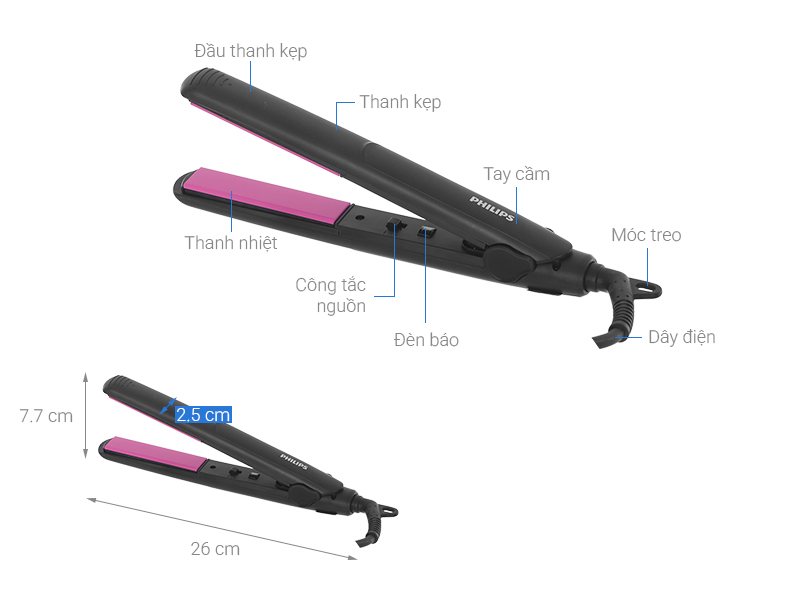 Máy duỗi tóc Philips HP8401/00