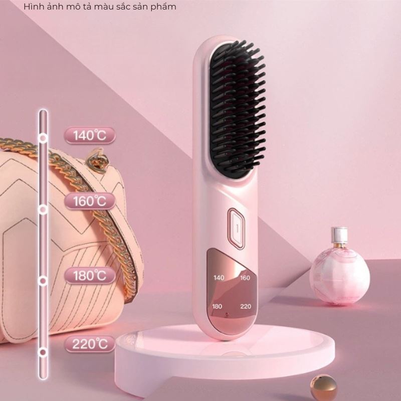 Lược chải tóc điện Junuo JN-106 Màu Hồng