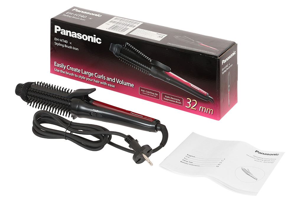 Máy tạo kiểu tóc Panasonic EH-HT40-K645 Màu Đen - Đỏ
