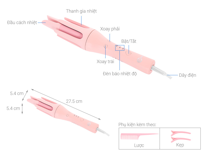 Máy uốn tóc tự động Coclear CJ6511