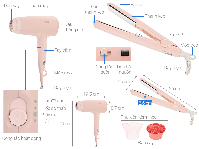 Bộ máy tạo kiểu tóc Philips BHP398/00