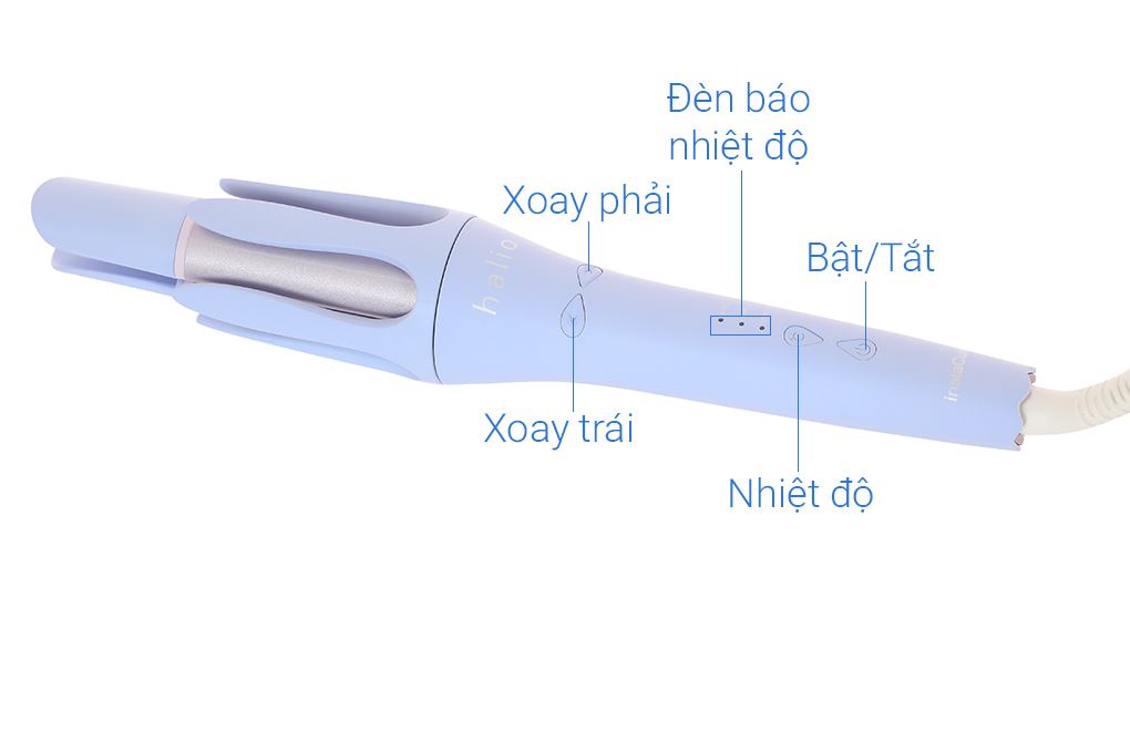 Máy uốn tóc tự động Halio instaCurl Premium Automatic Hair Styler Màu Tím