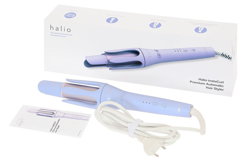Máy uốn tóc tự động Halio instaCurl Premium Automatic Hair Styler Màu Tím