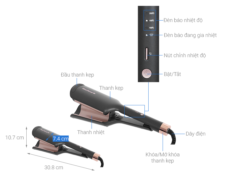 Máy tạo kiểu tóc Bluestone HSB-1733