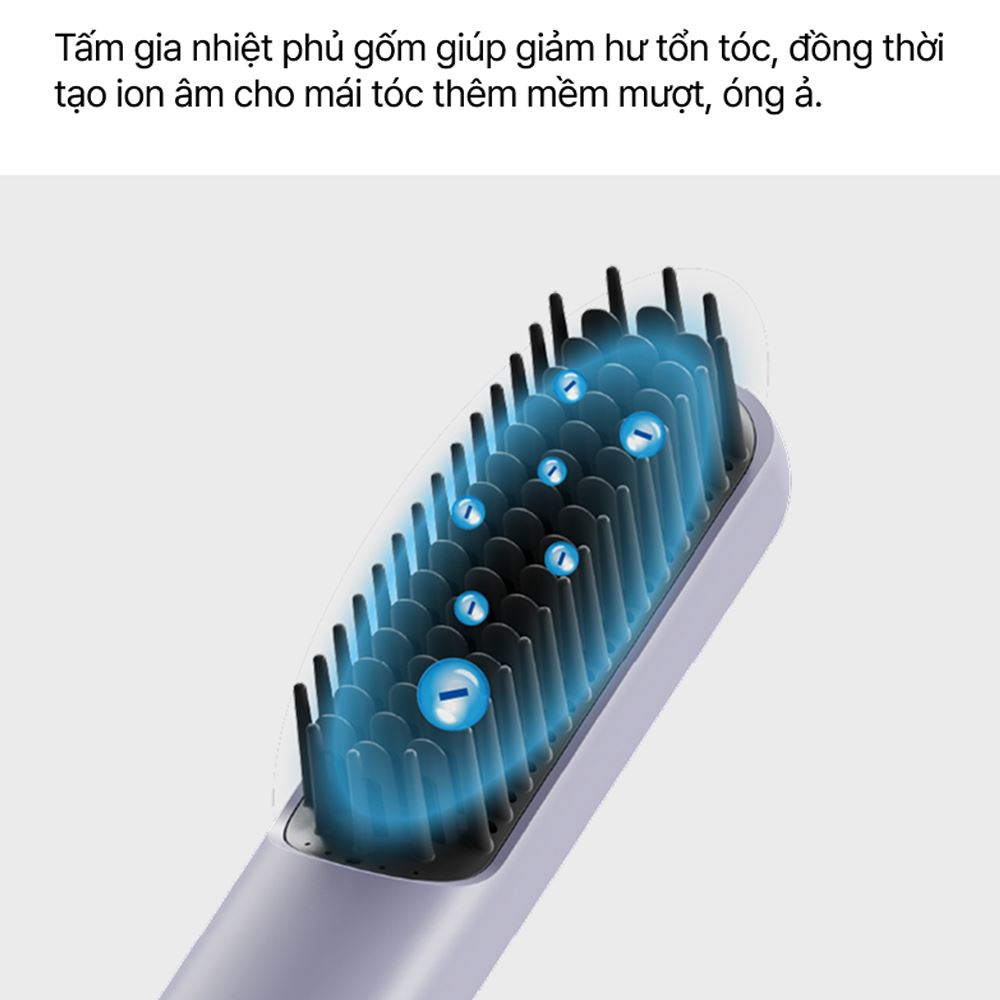 Lược điện chải tóc Lock&Lock ENA223PUP Màu Tím