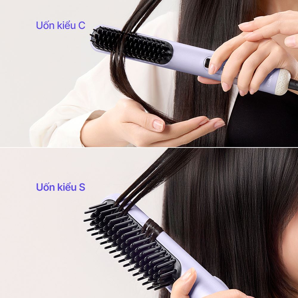 Lược điện chải tóc Lock&Lock ENA223PUP Màu Tím