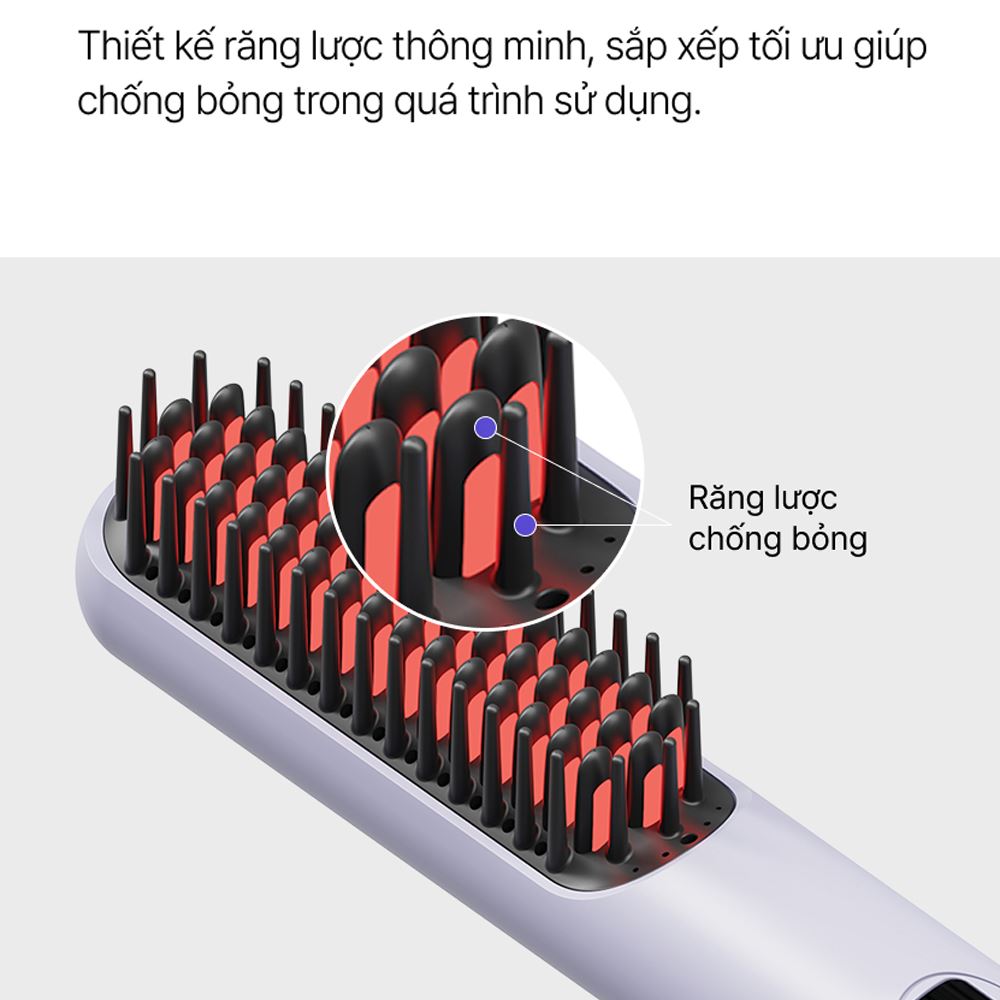 Lược điện chải tóc Lock&Lock ENA223PUP Màu Tím