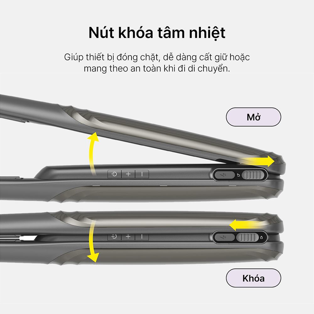 Máy duỗi tóc Lock&Lock ENA225DGRY Màu Xám đậm