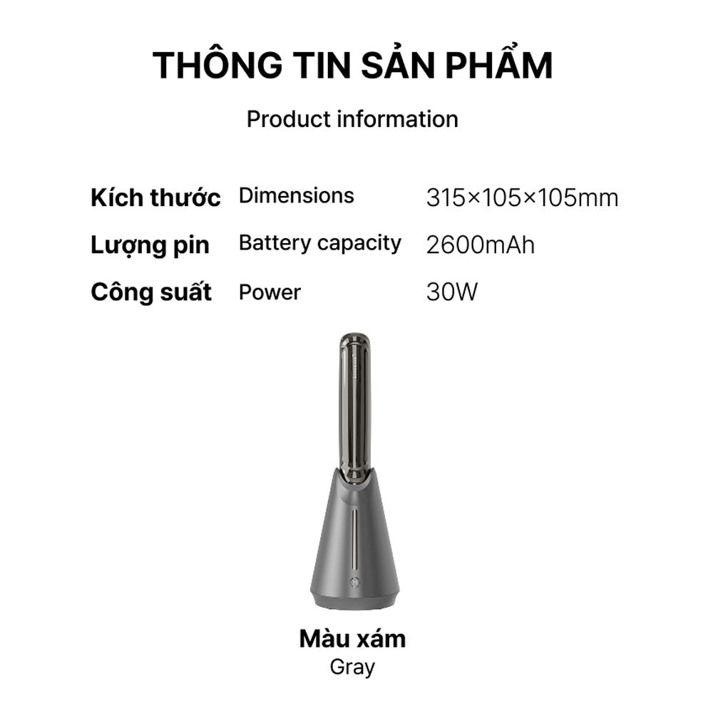 Máy duỗi tóc Lock&Lock ENA225DGRY Màu Xám đậm