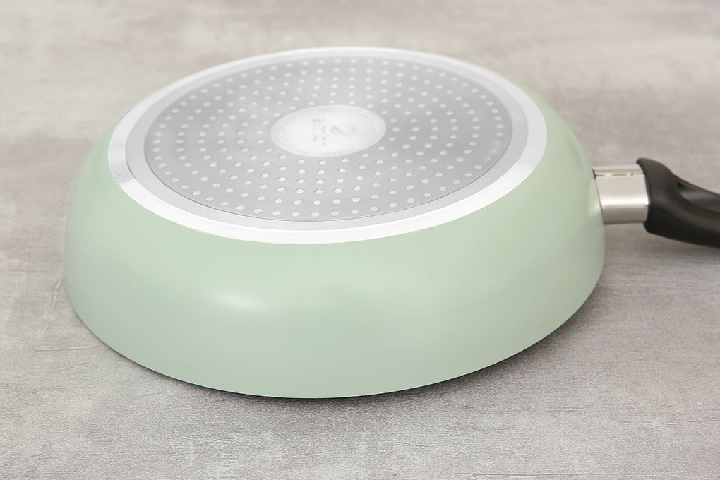 Bộ nồi chảo quánh nhôm chống dính nắp kính Elmich EL-5212MN Màu Xanh lá