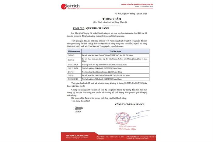 Nồi luộc gà inox 5 đáy nắp kính 30 cm Elmich EL-2525IN30 Màu Inox