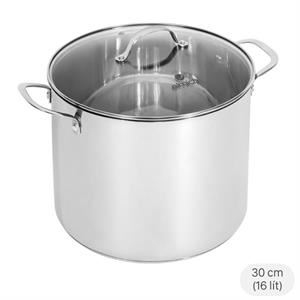 Nồi luộc gà inox 5 đáy nắp kính 30 cm Elmich EL-2525IN30