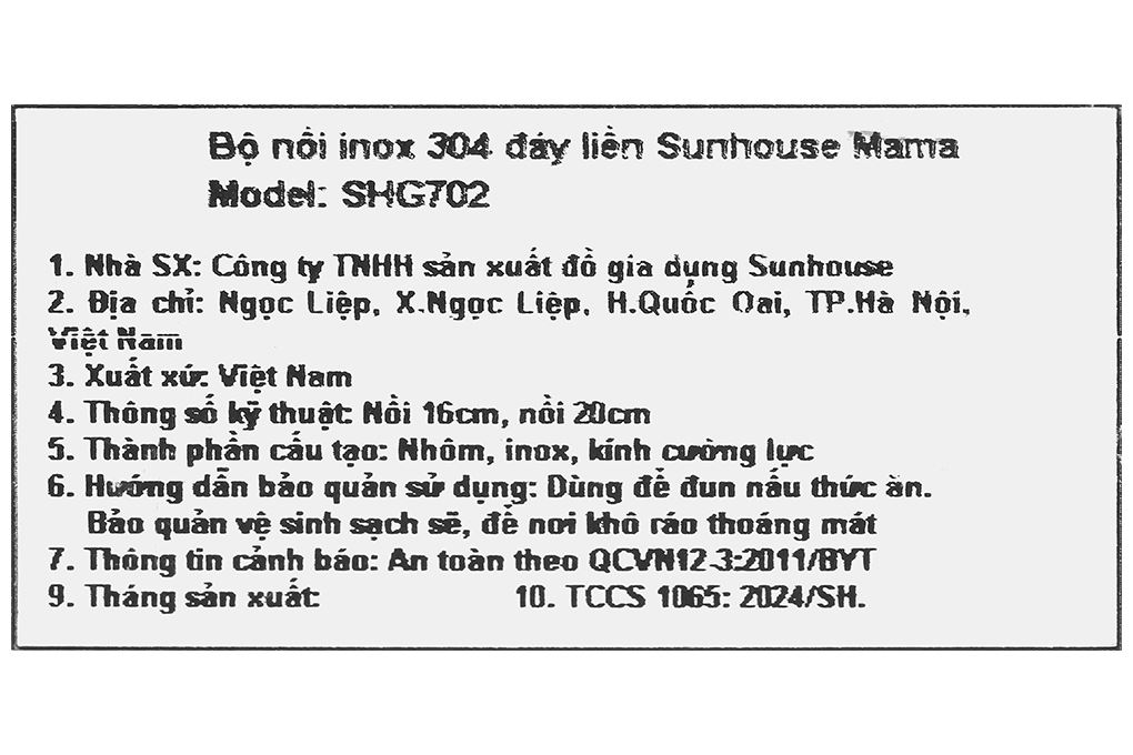 Bộ 2 nồi inox 3 đáy nắp kính Sunhouse Mama SHG702 Màu Xanh lá