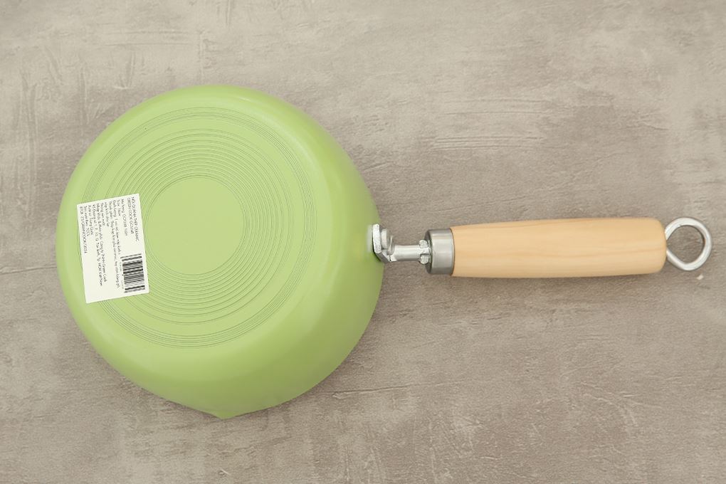 Quánh thép chống dính nắp kính 16 cm Green Cook GCS248-16IH Màu Xanh lá