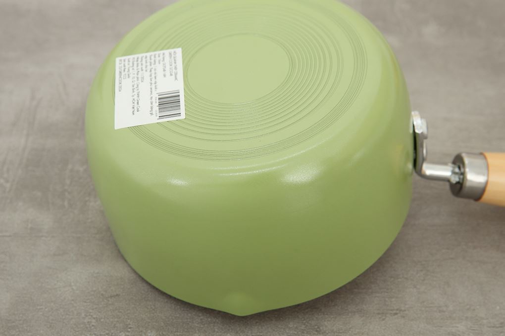 Quánh thép chống dính nắp kính 16 cm Green Cook GCS248-16IH Màu Xanh lá