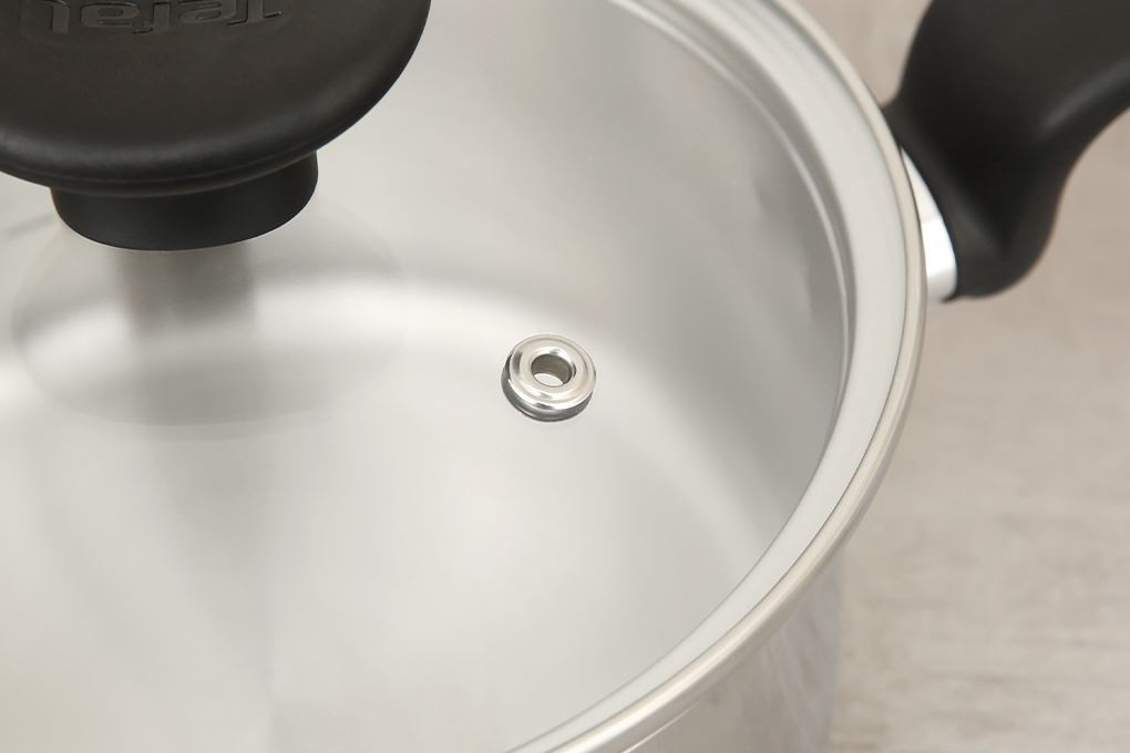 Quánh inox nắp kính 16 cm Tefal Primary E3082235 Màu Inox
