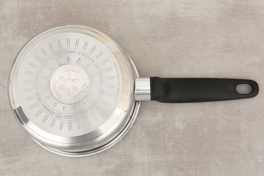Quánh inox nắp kính 16 cm Tefal Primary E3082235 Màu Inox